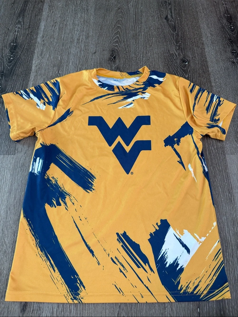 West Virginia Mountaineers Gold & Navy Athletic T-Shirt